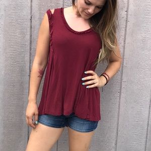Ruffle tank top